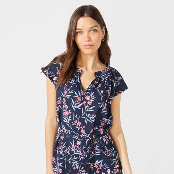 Massini Floral Dress Sz M - Picture 1 of 8